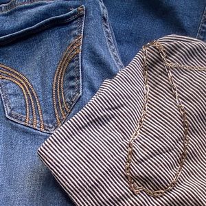 Hollister low rise boot cut jeans